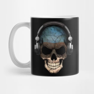 Dark Skull Deejay with Estonian Flag Mug